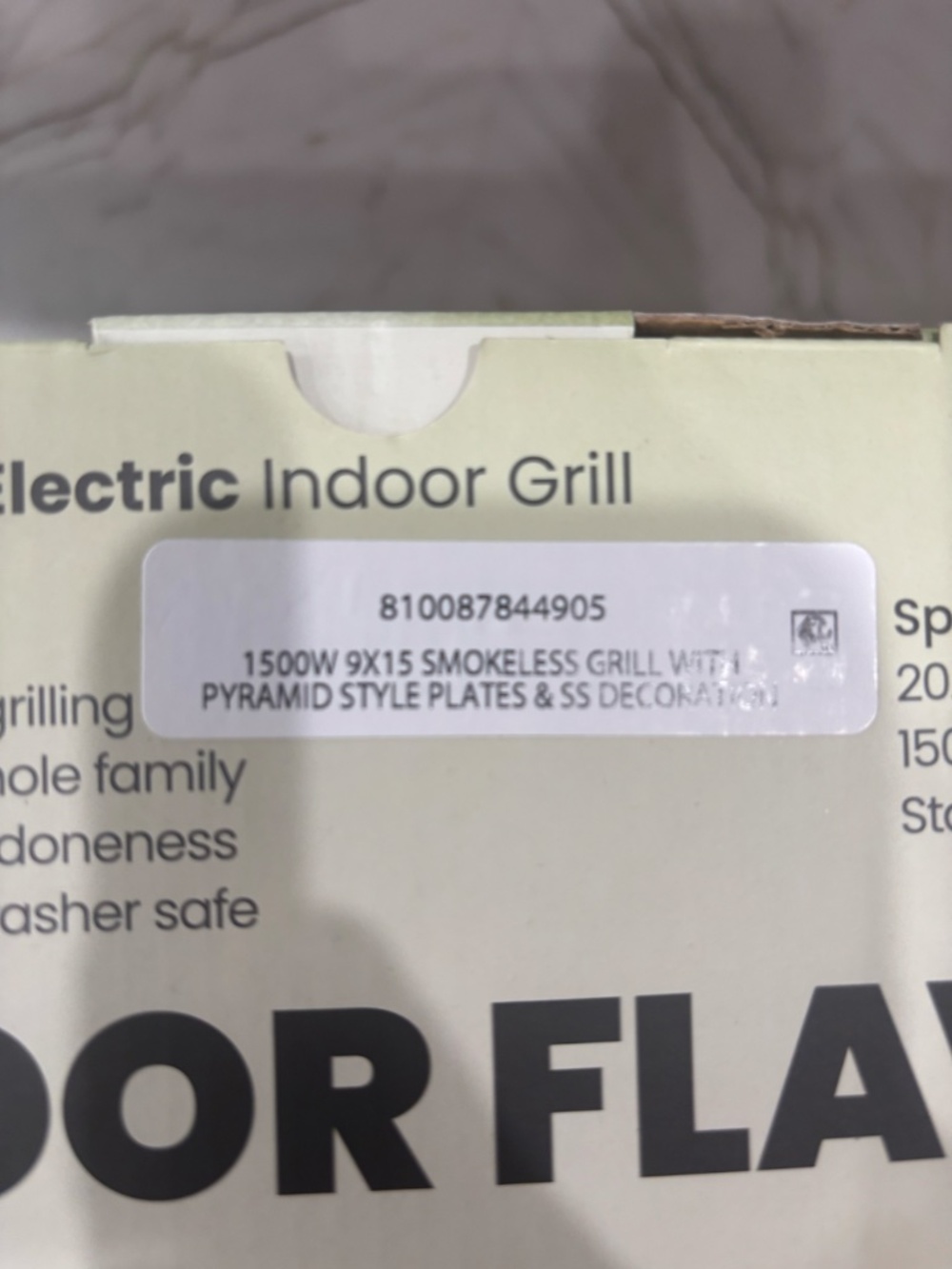 Chefman 6 Serving Electric Indoor Grill W/ Temperature Control Smokeless Stainle - Picture 8 of 8